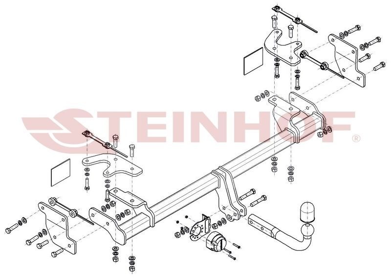 Фаркоп Steinhof для BAIC X7 (Mk.I) 2023- шар А