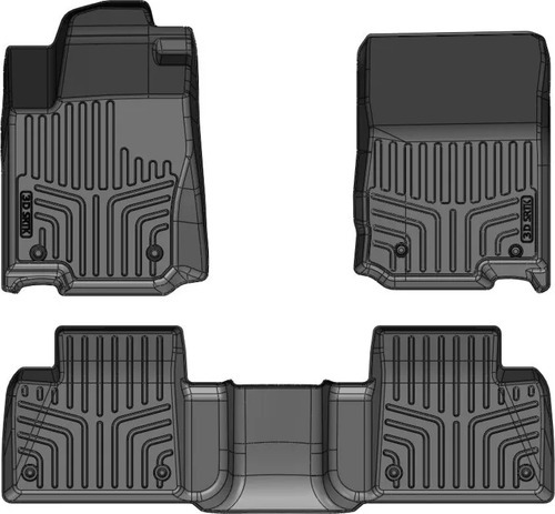 Коврик SRTK 3D LUX для салона Mercedes-Benz GLE-Класс I C292 (купе) 2015-2019 Черный