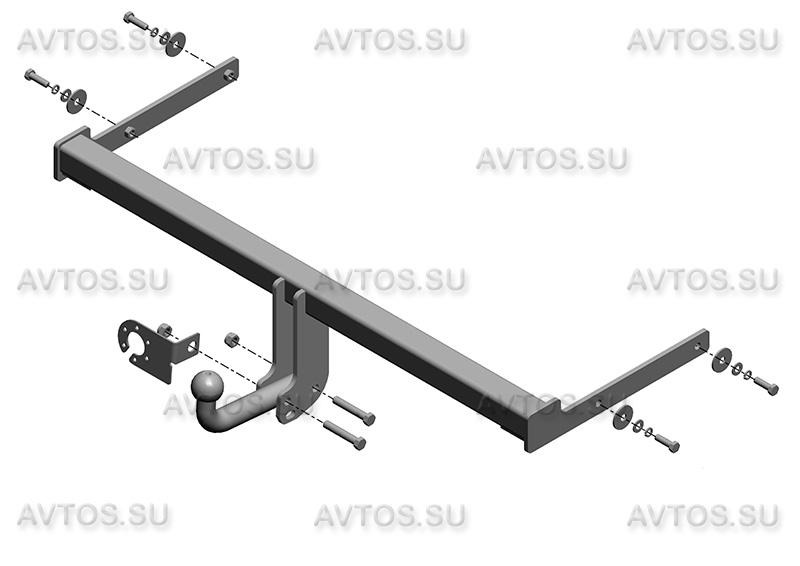 Фаркоп AvtoS для Volkswagen Polo седан фото 2