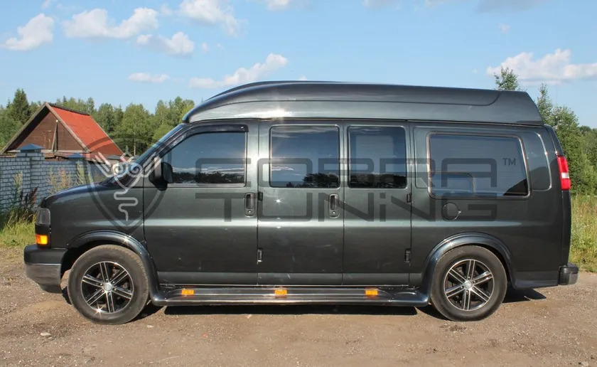 Дефлекторы Cobra Tuning для окон GMC Savana 1996-2022 фото 3