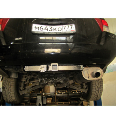 Быстросъёмный фаркоп Бизон с хромированной накладкой  для Mitsubishi Endeavor (Mk.I) 2003-2011 Шар Е фото 2