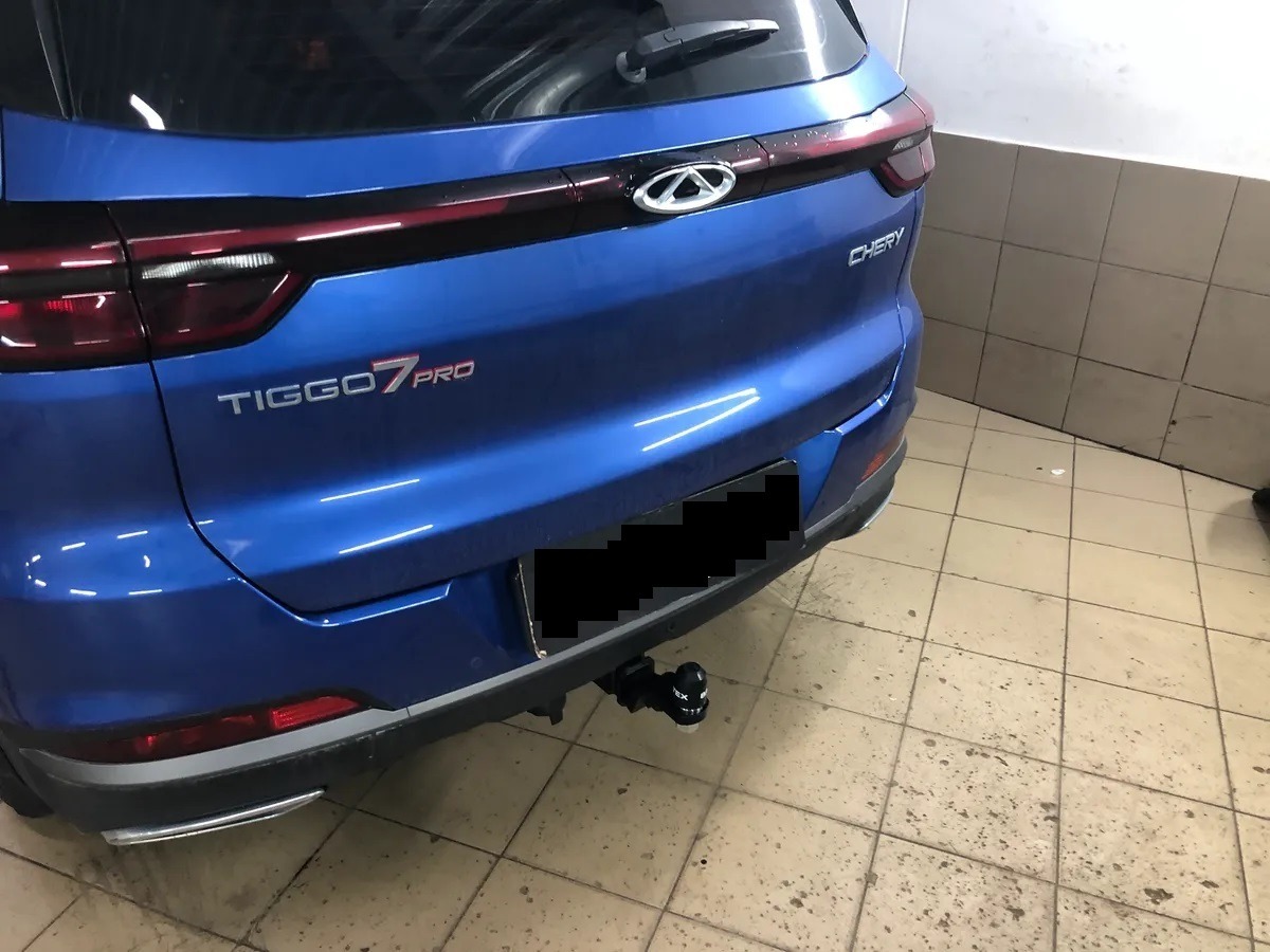 Быстросъёмный фаркоп TowRus для Chery Tiggo 7 Pro Max 2023- / Chery Tiggo 7 Pro 2020-2024 /  Chery Tiggo 7L 2025- /  Exeed LX 2022- / Xcite X-Cross 7 2024- /  Tenet T7 2025- Шар Е фото 3