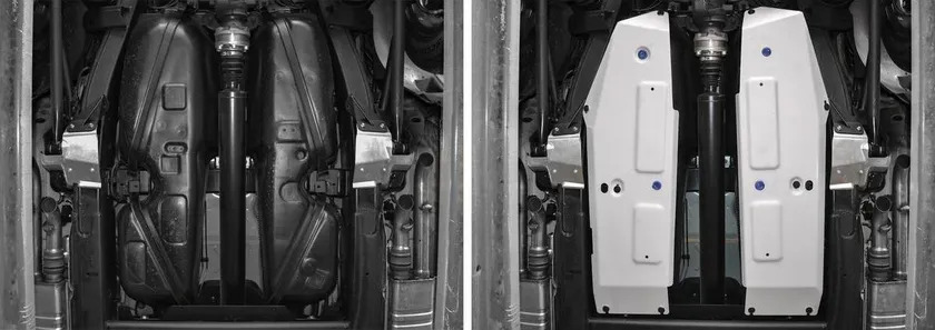 Защита алюминиевая Rival для топливного бака Mercedes-Benz G-klasse W464 2018-2022 фото 3