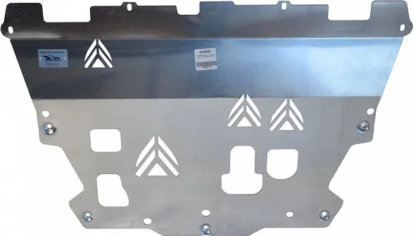 Защита алюминиевая "АВС-Дизайн" для картера и КПП Volvo S90 II 2016-2019