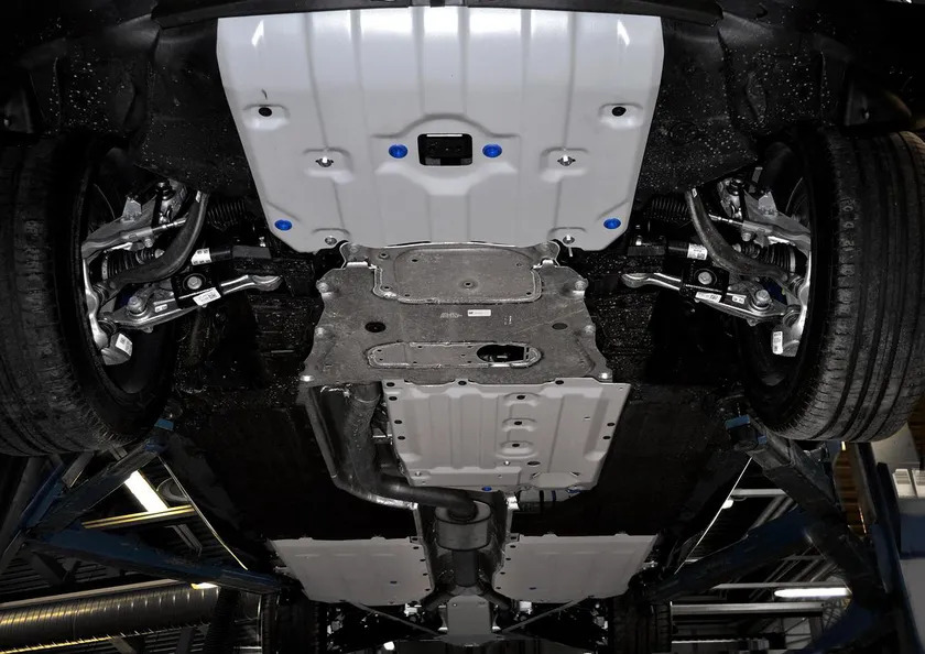 Защита алюминиевая Rival для радиатора, картера, КПП, РК, топливного бака и редуктора BMW X5 G05 2018-2022 фото 2