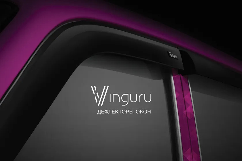 Дефлекторы Vinguru для окон Toyota Hilux VII пикап 2005-2011
