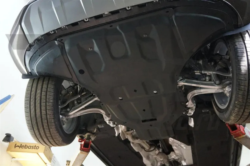 Защита композитная АВС-Дизайн для картера и КПП (2 части) Audi Q7 II до рестайлинга 2015-09.2020 фото 2