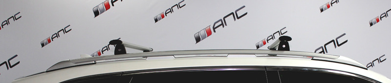 Багажник на рейлинги APS серые аэродинамические дуги 120 см фото 2