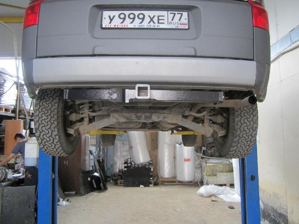 Быстросъёмный фаркоп Бизон с хромированной накладкой  для Honda Element (Mk.I) 2003-2011 Шар Е фото 2