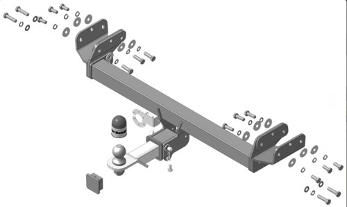 Фаркоп с оцинкованным шаром Motodor для Omoda C5 (Mk.I) 2024- шар Е
