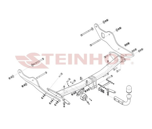 Фаркоп Steinhof для Hyundai Staria US4 (Mk.I) 2022- шар А