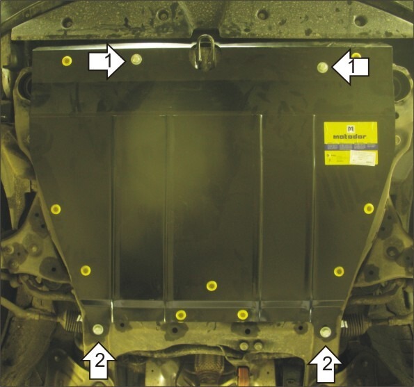 Защита Мотодор для картера, КПП Hyundai (Sonata) NF 2004-2014