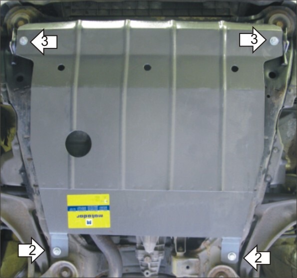 Защита Мотодор для картера, КПП Mitsubishi Grandis 2003-2011