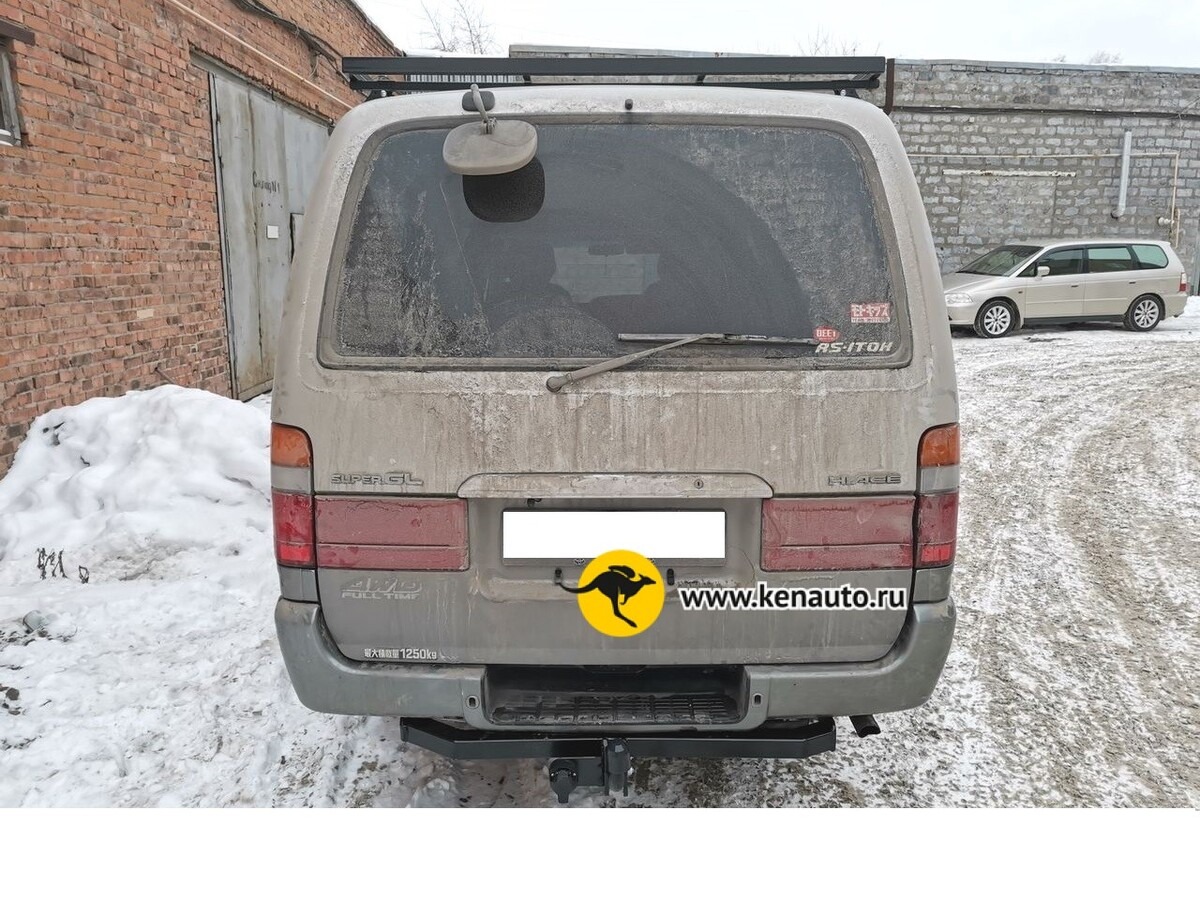  Фаркоп Halty для Toyota Hiace H100 (Mk.IV правый руль) 1989-2004 (только авто со штатными местами) Шар А фото 2
