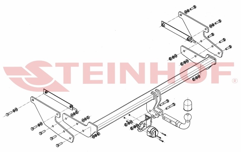 Фаркоп Steinhof для Renault Espace V RFC (Mk.V) 2015-2022 шар А