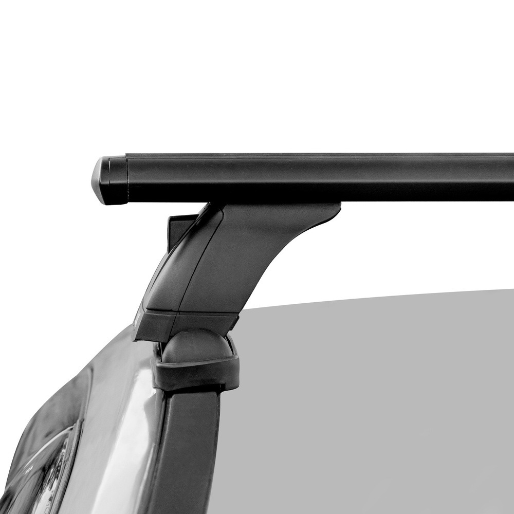 Багажник модельный в штатные места LUX БК3 крыловидные дуги черные фото 4