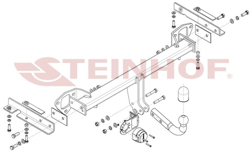 Фаркоп Steinhof для Subaru Forester (Mk.III) 2008-2013 Шар A