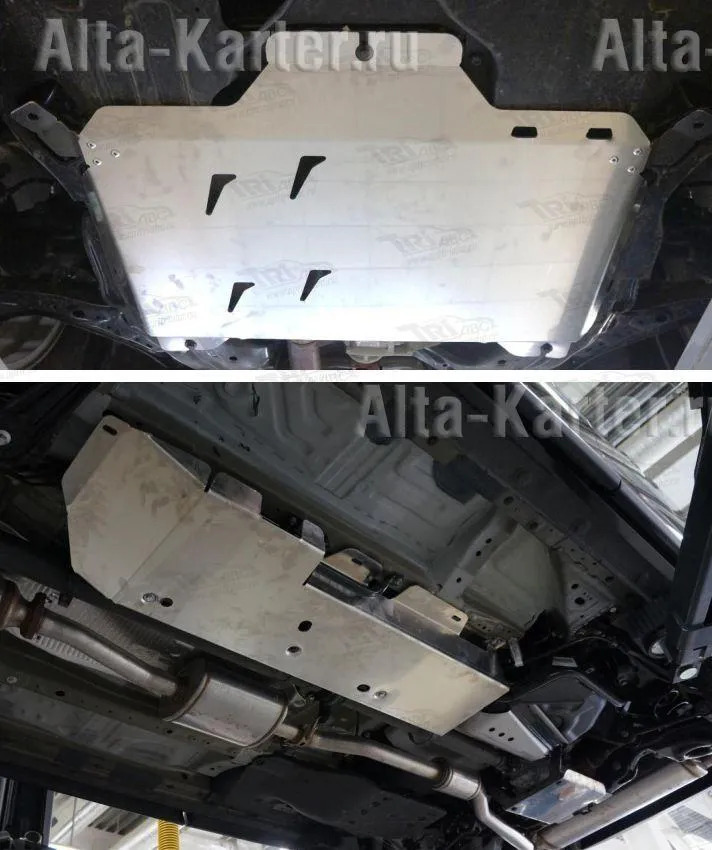 Защита алюминиевая АВС-Дизайн для картера, КПП, топл. и торм. трубок, редуктора Acura RDX II 2012-2022 фото 4