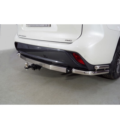Фаркоп c накладкой из нерж. ТСС для Toyota Highlander XU70 (Mk.IV) 2020- нерж. шар Е фото 3