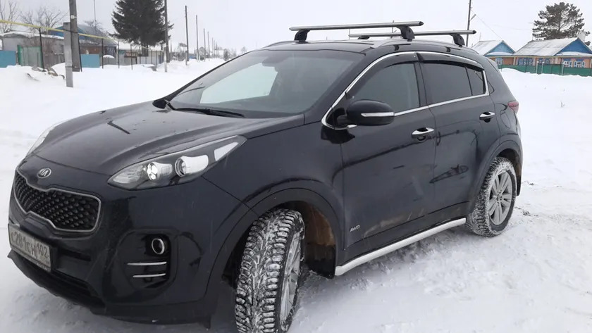 Дефлекторы Cobra Tuning для окон (c хром. молдингом) Kia Sportage IV 2015-2022