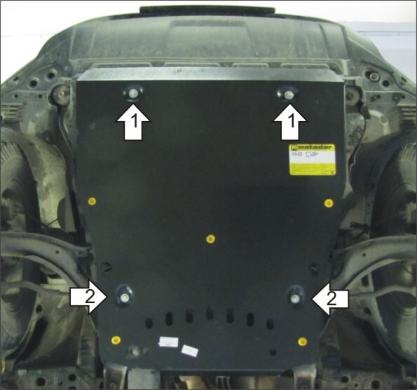 Защита Мотодор для двигателя, КПП Nissan X-Trail T31 2007-2014