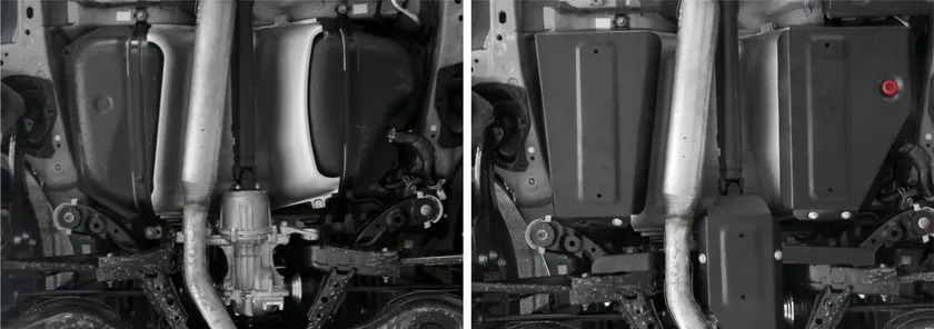 Защита АвтоБРОНЯ для топливного бака Mazda CX-5 I рестайлинг 4WD 2015-2017 фото 3