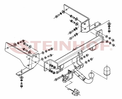 Фаркоп Steinhof для Chevrolet Captiva (Mk.I дорест )2006-2013 Шар А