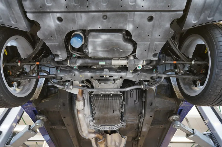 Защита композитная АВС-Дизайн для картера и КПП Hyundai Genesis Coupe I рестайлинг 2012-2014 фото 3