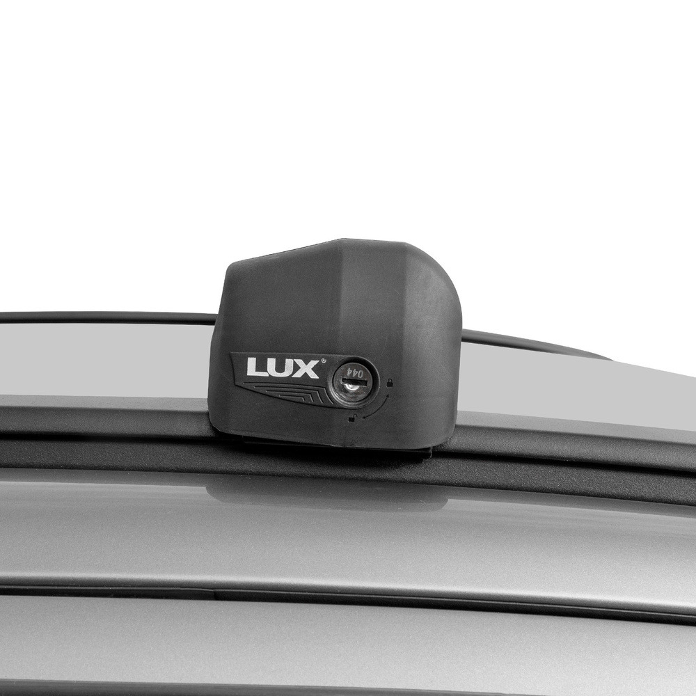 Багажник модельный в штатные места LUX BRIDGE БК4 крыловидные дуги черные фото 6