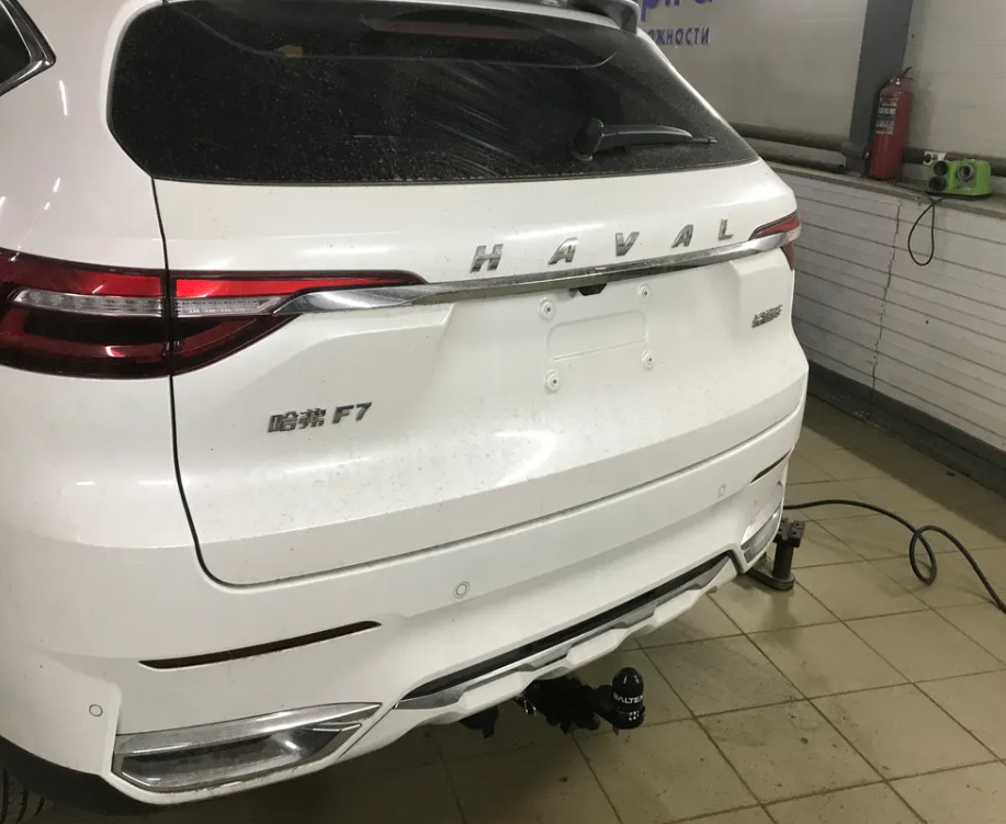 Фаркоп TowRus для Haval F7 (Mk.I) 2018-2024 шар Е (система антистук) фото 7