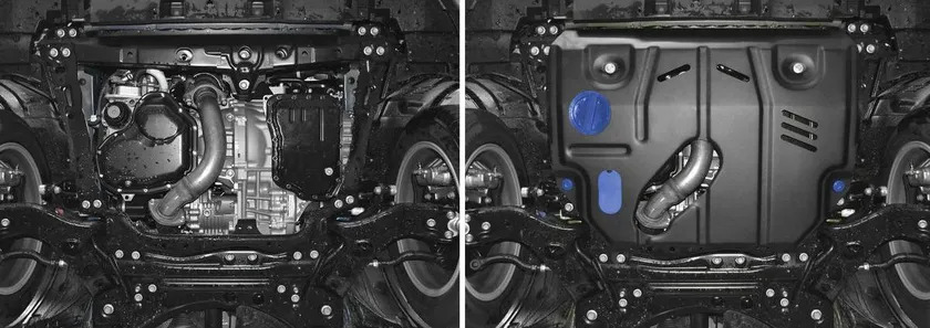 Защита Rival для картера и КПП Lexus NX 200t 2014-2017 фото 3