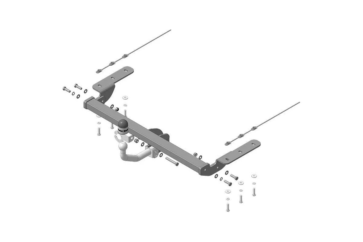 Фаркоп Motodor для Mitsubishi Xpander (только Cross) (Mk.I) 2017- шар A