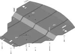 Защита Мотодор для картера двигателя Infiniti M 56S седан 2010-2014