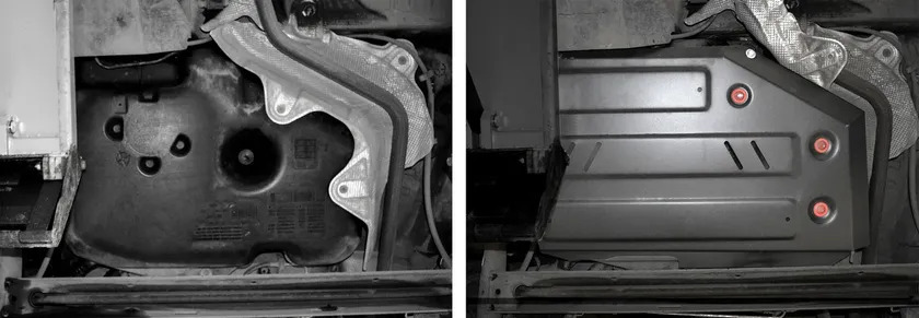 Защита АвтоБРОНЯ для топливного бака Renault Sandero Stepway II рестайлинг 2018-2022 фото 3