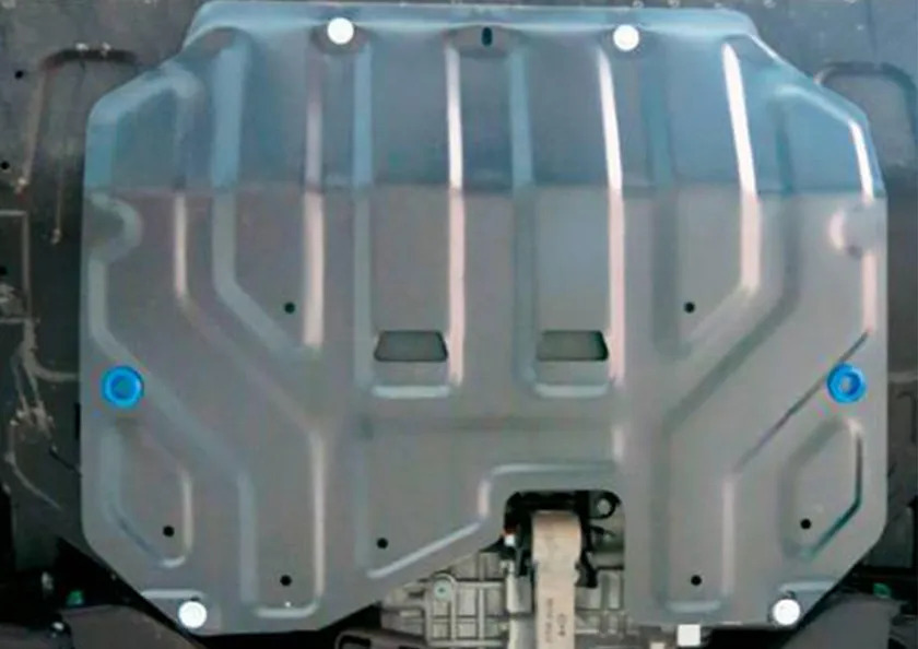 Защита алюминиевая Rival для картера и КПП (увеличенная) Hyundai ix35 2010-2015 фото 2