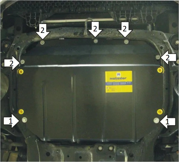 Защита Мотодор для картера, КПП Hyundai Elantra IV 2006-2010