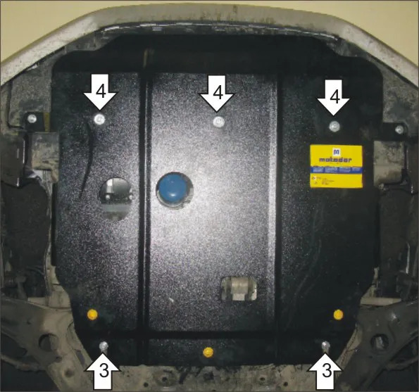 Защита Мотодор для радиатора, картера, КПП Hyundai Elantra V MD 2010-2014