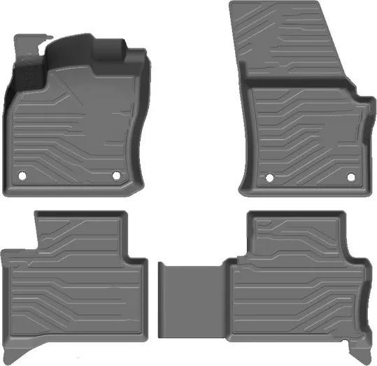 Коврик SRTK 3D PREMIUM для салона Volkswagen Touran III 2015-2022 Черный