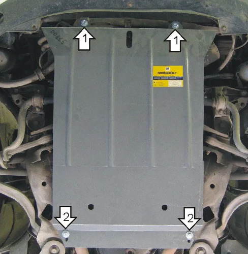Защита Мотодор для картера и КПП Audi A4 B7 седан, универсал 2002-2007