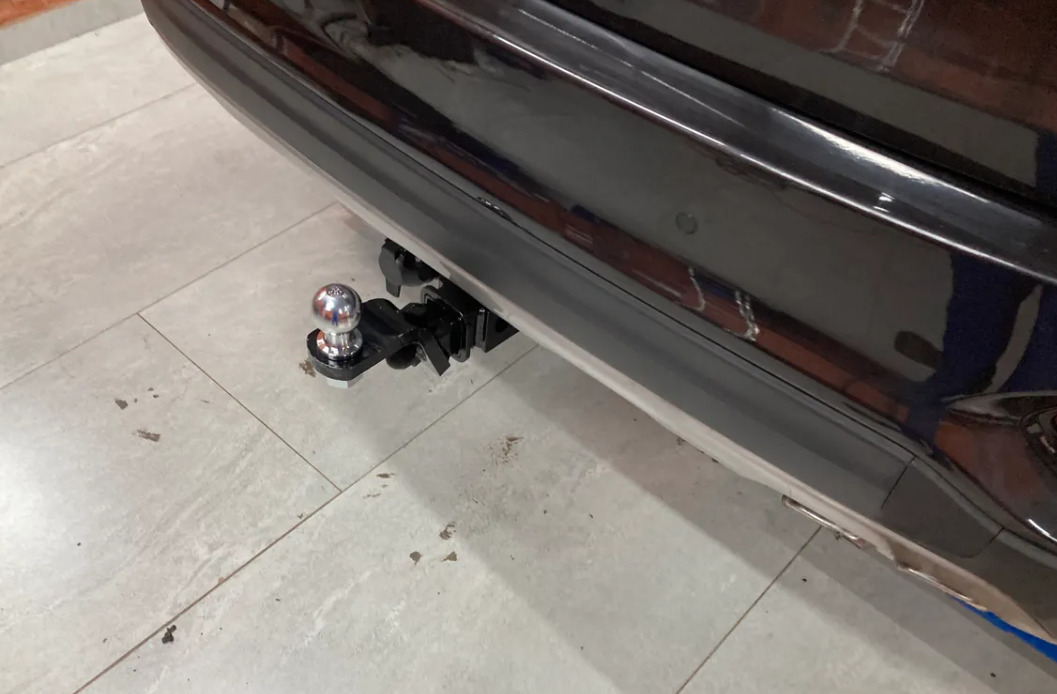 Фаркоп TowRus для Kia Sorento Prime UM (Mk.III) 2015-2020/ Hyundai Santa Fe TM (Mk.IV) 2018-2021 шар Е (система антистук) фото 3