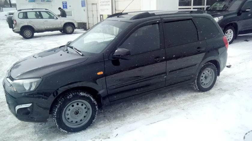 Дефлекторы Сobra Tuning для окон Lada Kalina I 1117 универсал 2004-2013 фото 2