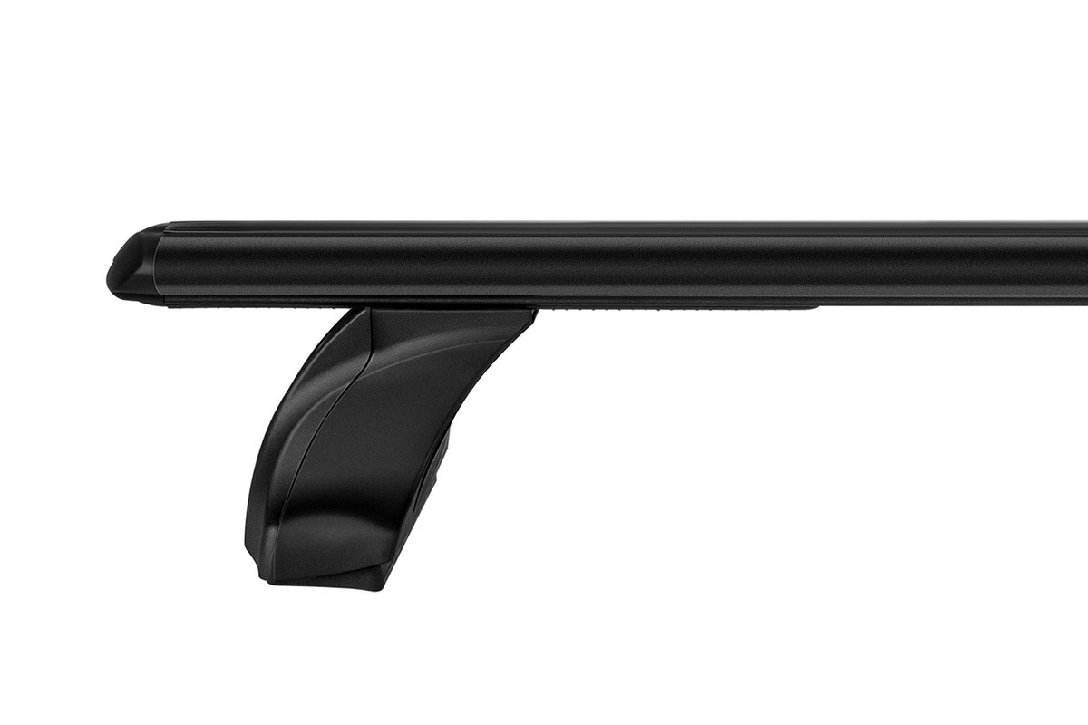 Багажник модельный на гладкую крышу Атлант E аэродинамические черные дуги  с предпрогибом фото 3