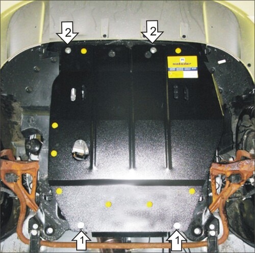 Защита Мотодор для картера, КПП Chrysler Sebring II 2000-2006