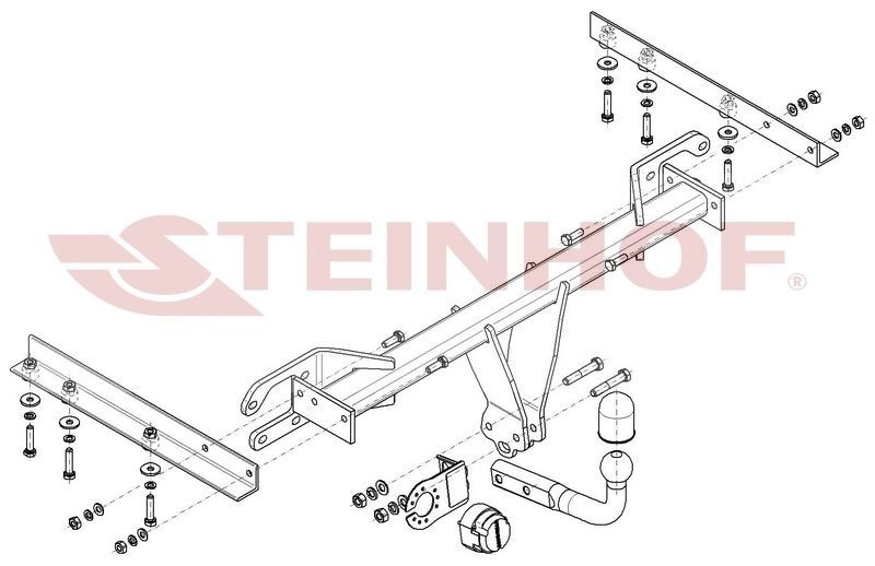 Фаркоп Steinhof для Subaru Outback BR (Mk.IV) 2009-2015 шар A
