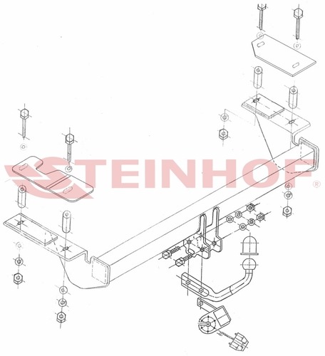 Фаркоп Steinhof для Opel Astra H (Mk.III) хетчбек 2004-2009 шар А
