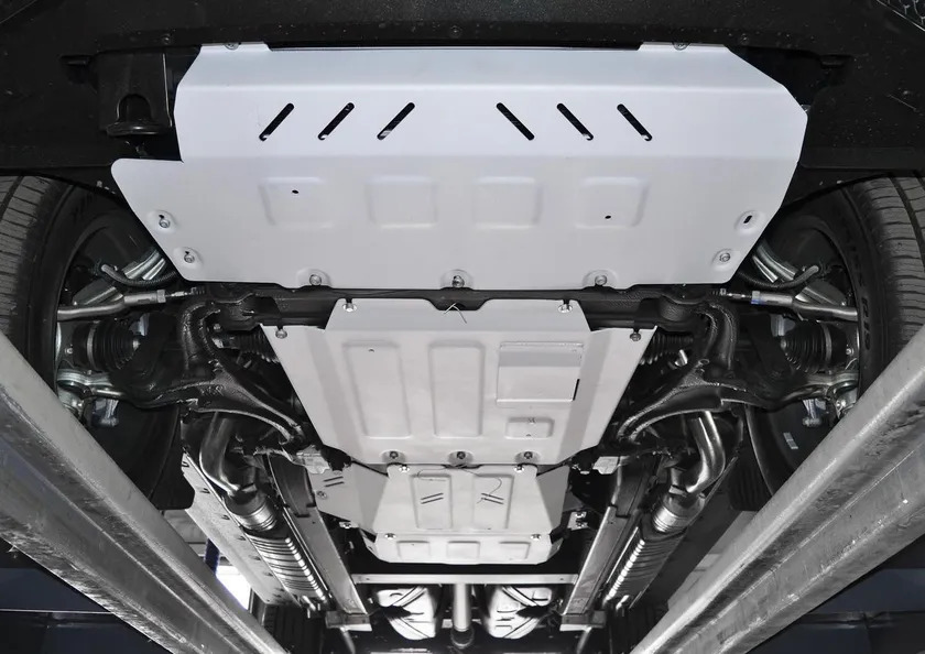 Защита алюминиевая Rival для радиатора, картера, КПП и РК Mercedes-Benz G-klasse W464 2018-2022 фото 2