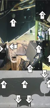 Защита усиленная Мотодор для радиатора MAN TGS шасси 2007-2022 фото 2