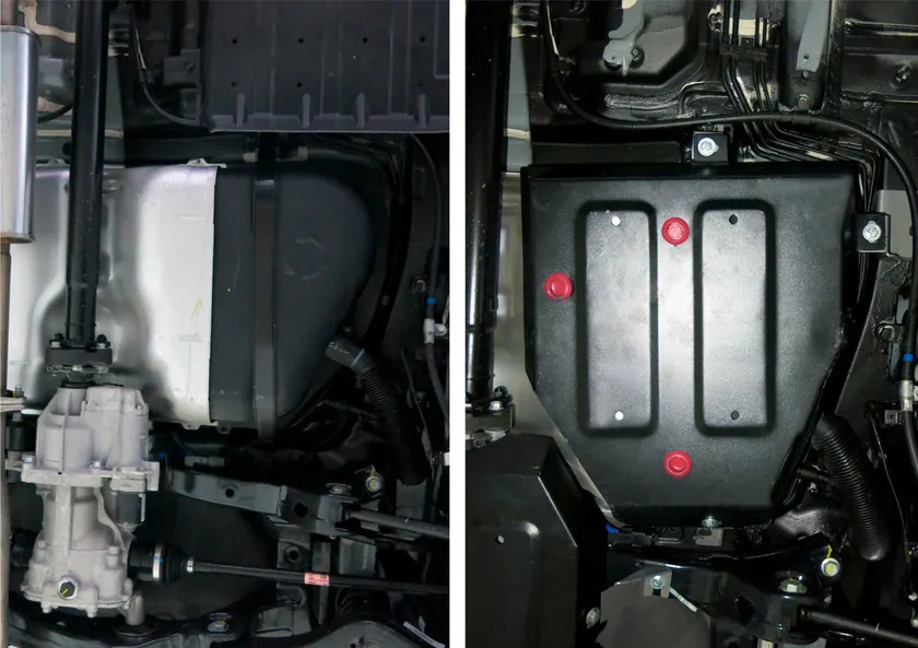 Защита АвтоБРОНЯ для топливного бака Hyundai ix35 4WD 2010-2015 фото 2