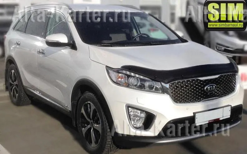 Дефлектор SIM для капота Kia Sorento III Prime 2015-2022 фото 2