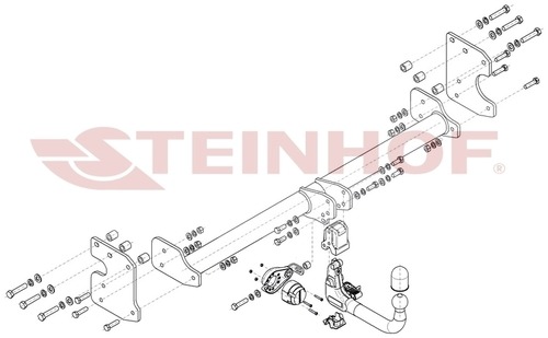 Фаркоп Steinhof для Kia EV9 (Mk.I) 2023- шар А
